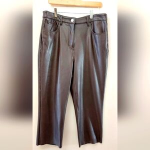 Beautiful Dark Brown Faux Leather Pants